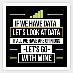 Let the Data Speak Sticker